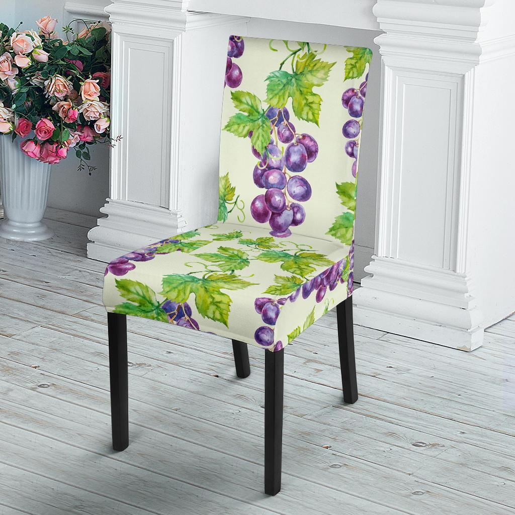 Wine Grape Print Pattern Chair Cover-grizzshop