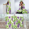 Wine Grape Print Pattern Hooded Blanket-grizzshop