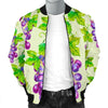 Wine Grape Print Pattern Men's Bomber Jacket-grizzshop