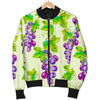 Wine Grape Print Pattern Men's Bomber Jacket-grizzshop