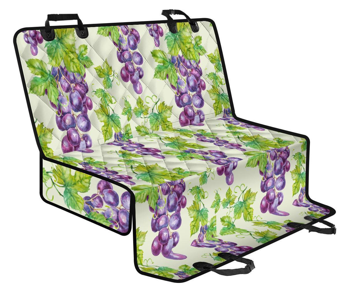 Wine Grape Print Pattern Pet Car Seat Cover-grizzshop