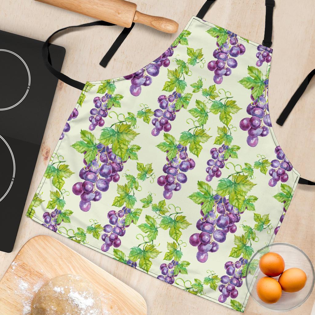 Wine Grape Print Pattern Women's Apron-grizzshop