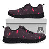 Wine Splash Print Pattern Black Sneaker-grizzshop