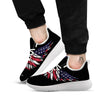 Wing Flag American Print White Athletic Shoes-grizzshop