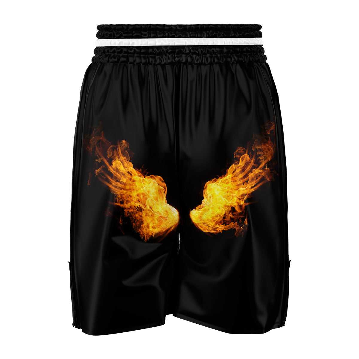 Wings Flame Print Boxing Shorts-grizzshop