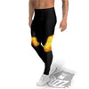 Wings Flame Print Men's Leggings-grizzshop