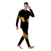 Wings Flame Print Men's Pajamas-grizzshop