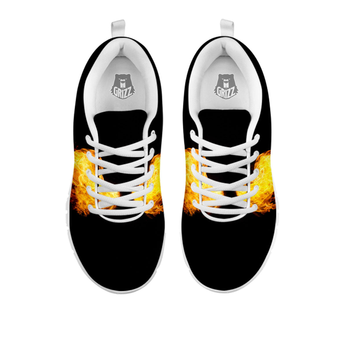 Wings Flame Print White Sneaker-grizzshop
