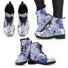 Winter Flowers Women's Leather Boots-grizzshop