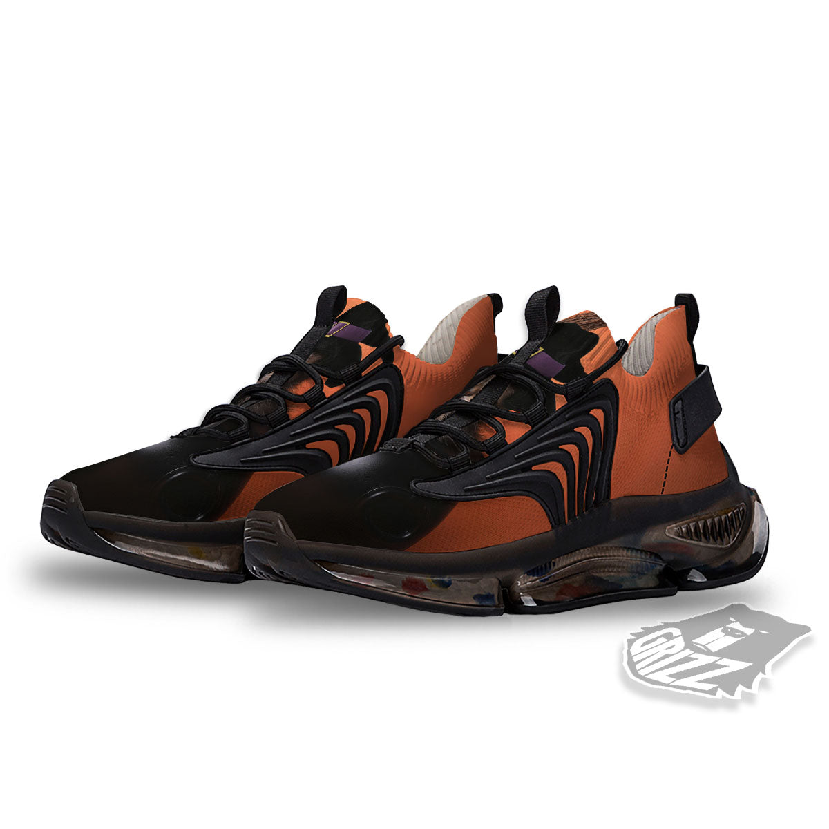 Witch Cat Halloween Cute Print Black Gym Shoes-grizzshop
