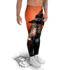 Witch Cat Halloween Cute Print Men's Leggings-grizzshop