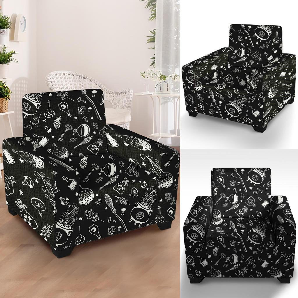 Witch Gothic Armchair Cover-grizzshop