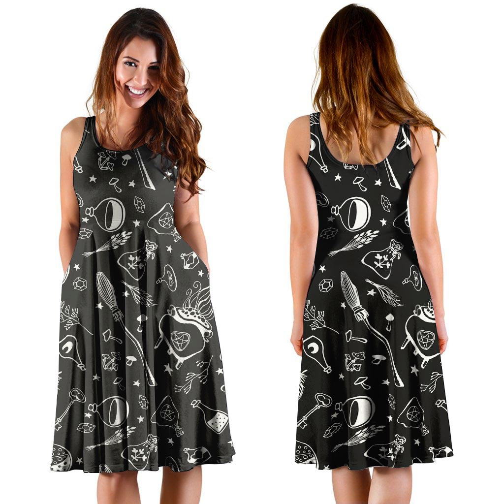 Witch Gothic Dress-grizzshop