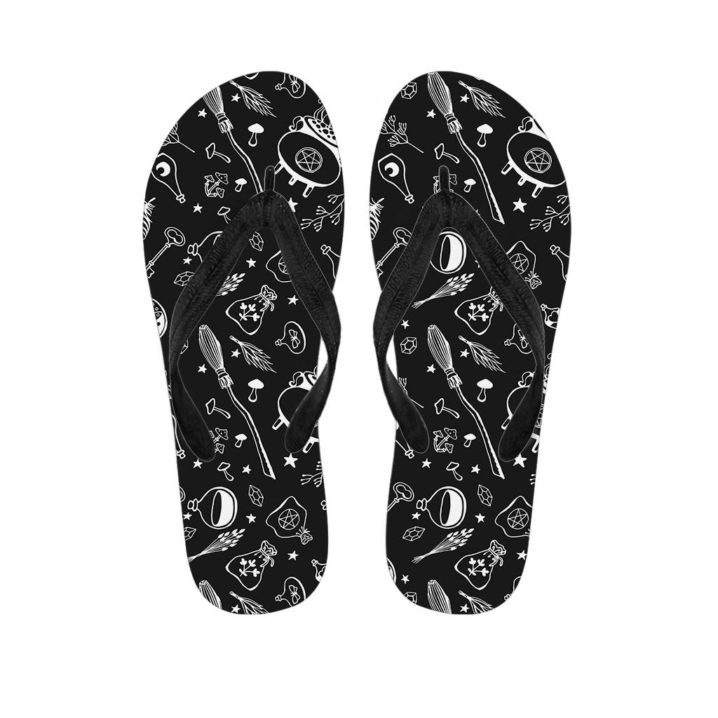 Witch Gothic Men's Flip Flops-grizzshop