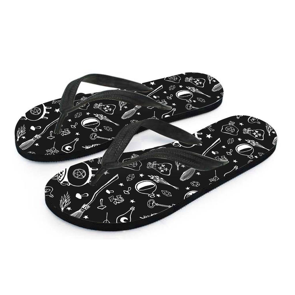 Witch Gothic Men's Flip Flops-grizzshop