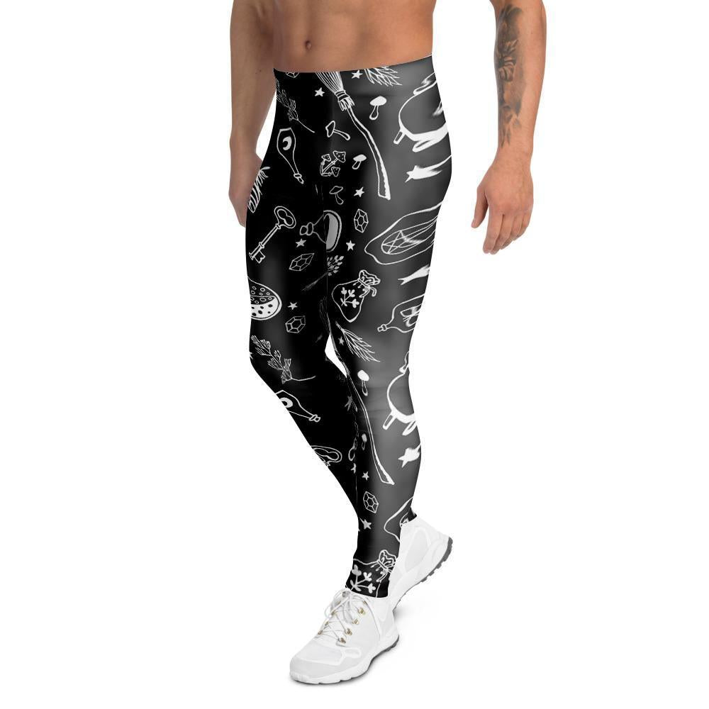 Witch Gothic Men's Leggings-grizzshop