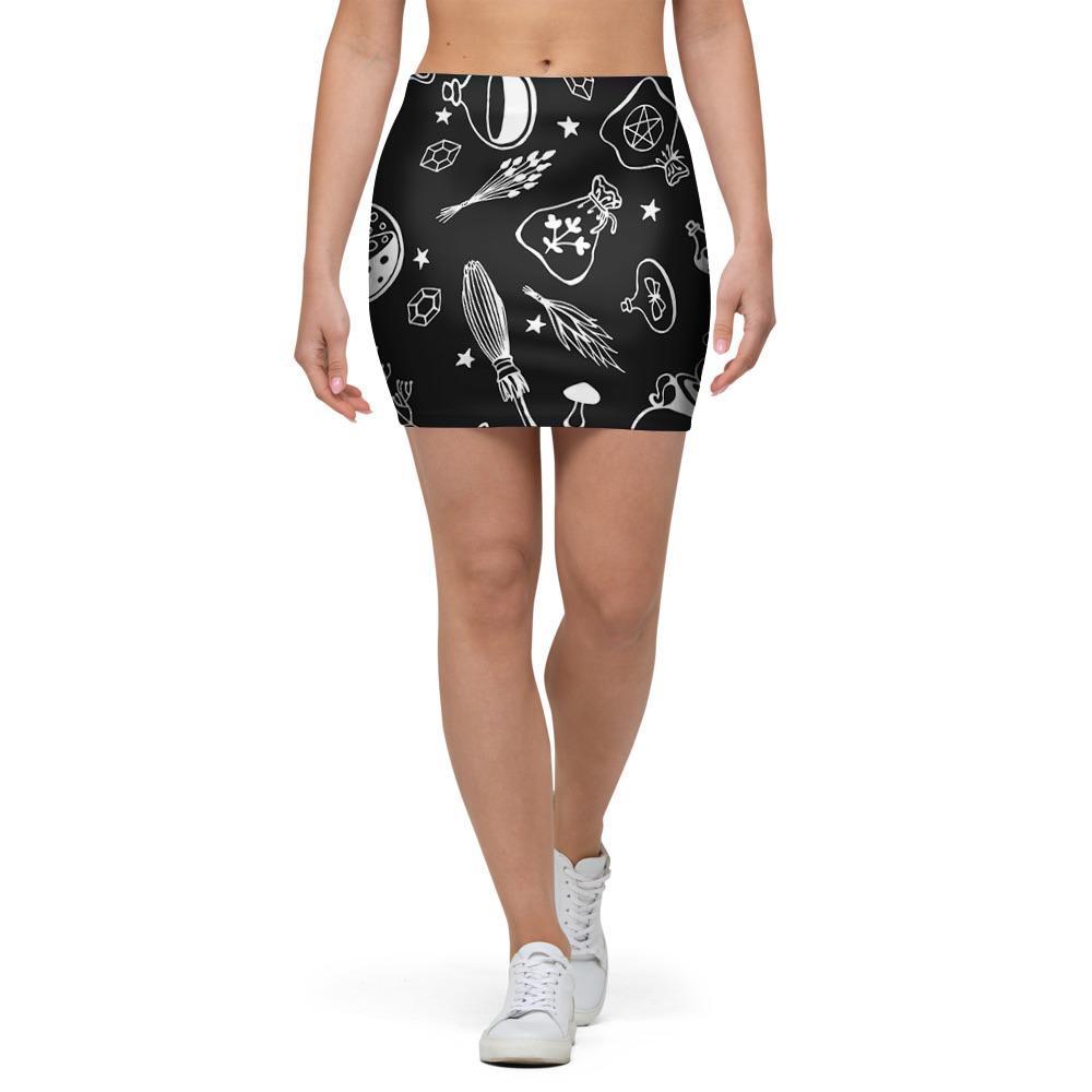 Witch Gothic Mini Skirt-grizzshop