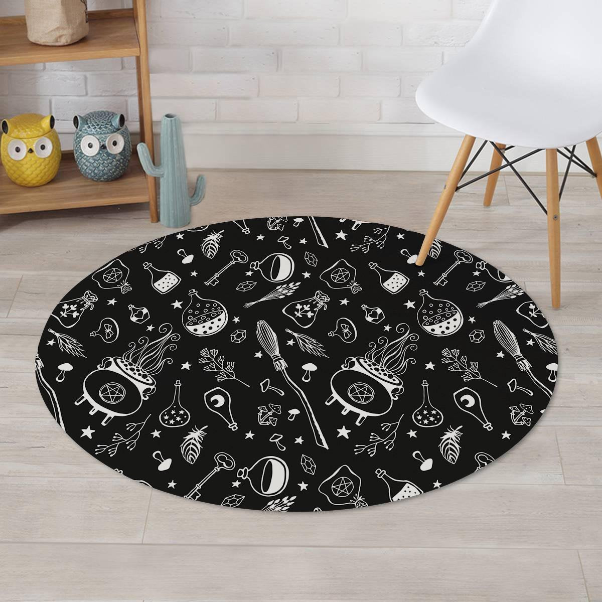 Witch Gothic Round Rug-grizzshop