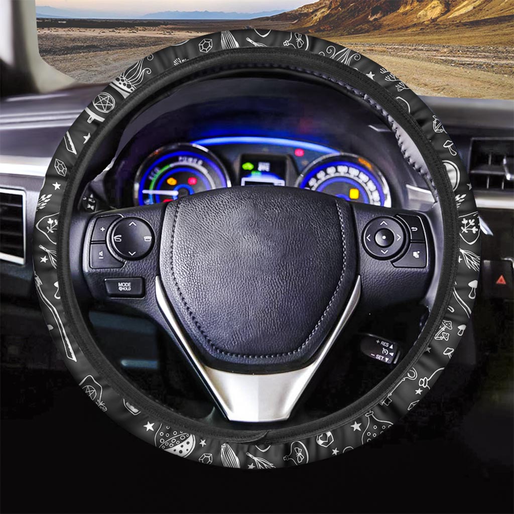 Witch Gothic Steering Wheel Cover-grizzshop