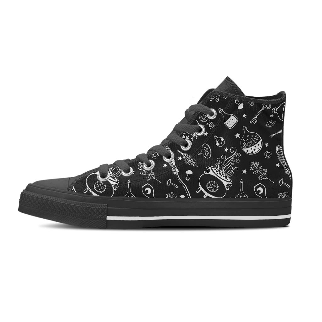 Witch Gothic Women's High Top Shoes-grizzshop