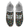 Witch Halloween Elements Print Pattern White Athletic Shoes-grizzshop