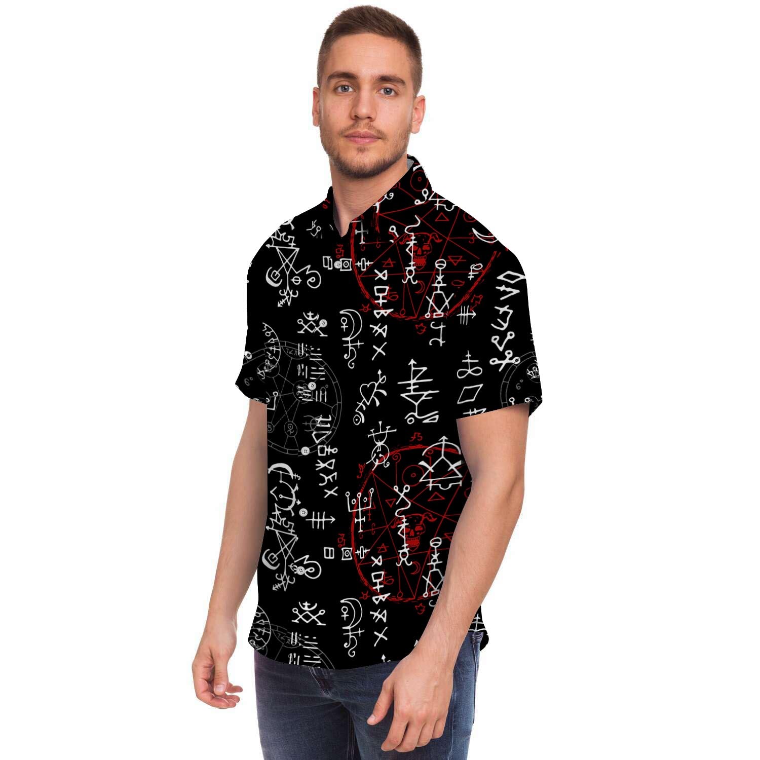 Witch Men's Short Sleeve Shirt-grizzshop
