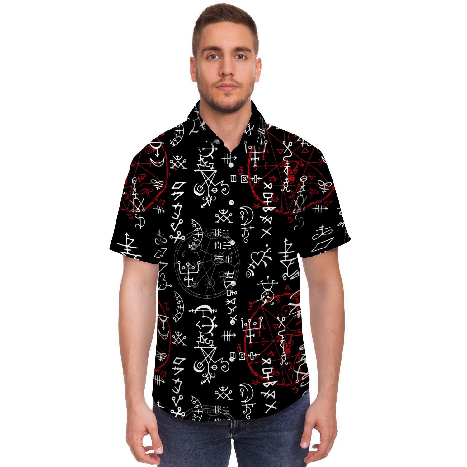 Witch Men's Short Sleeve Shirt-grizzshop