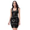 Witch Sign Print Bodycon Dress-grizzshop