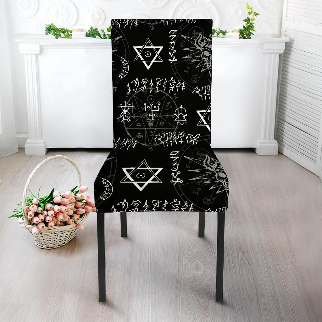 Witch Sign Print Chair Cover-grizzshop