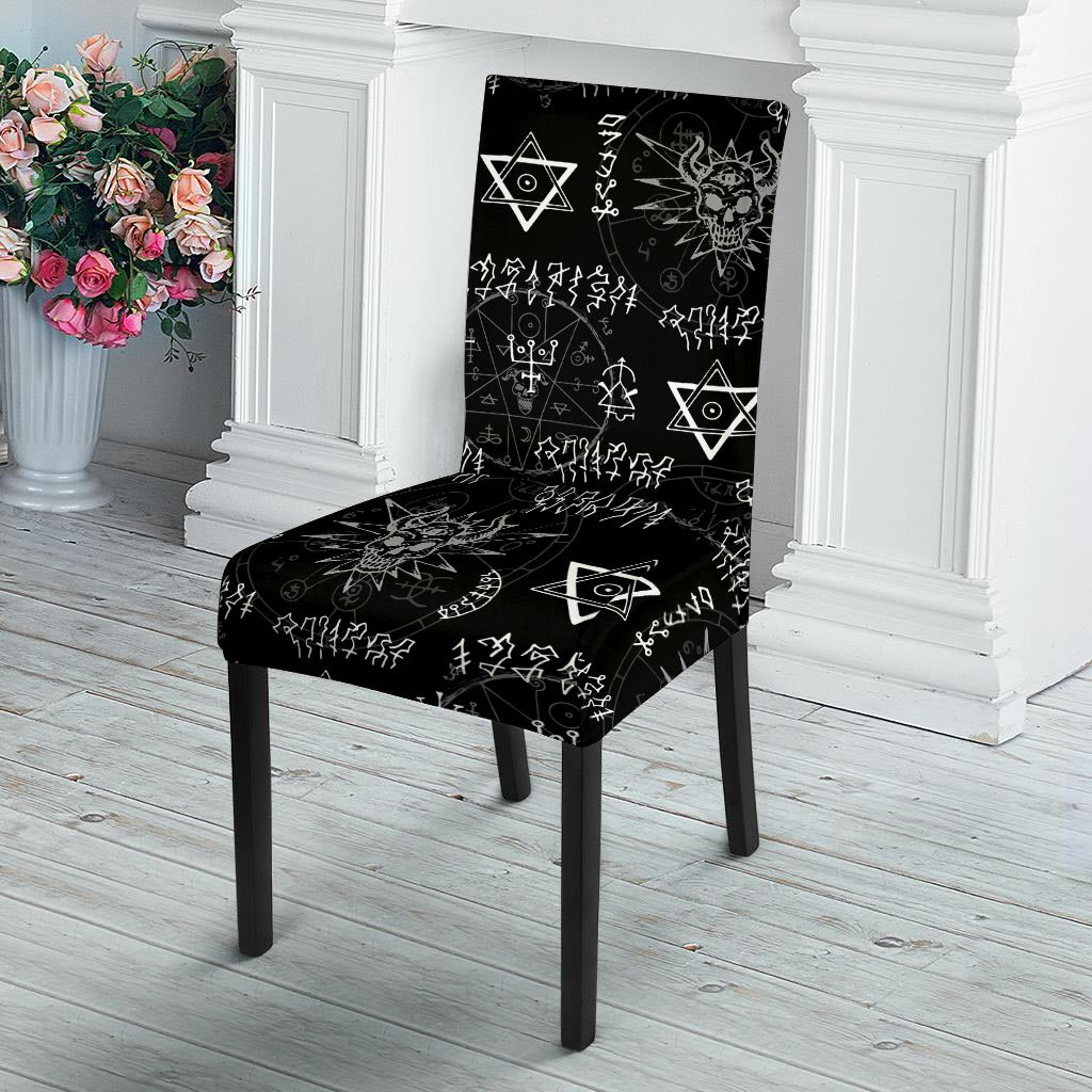 Witch Sign Print Chair Cover-grizzshop