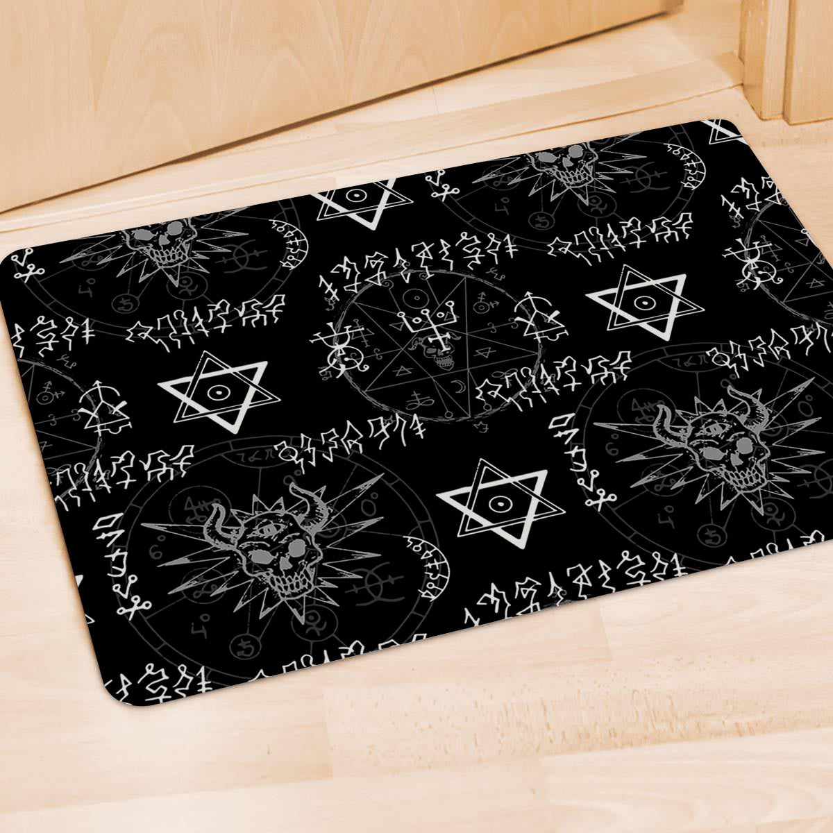 Witch Sign Print Door Mat-grizzshop