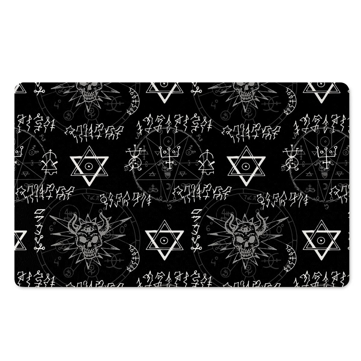 Witch Sign Print Door Mat-grizzshop