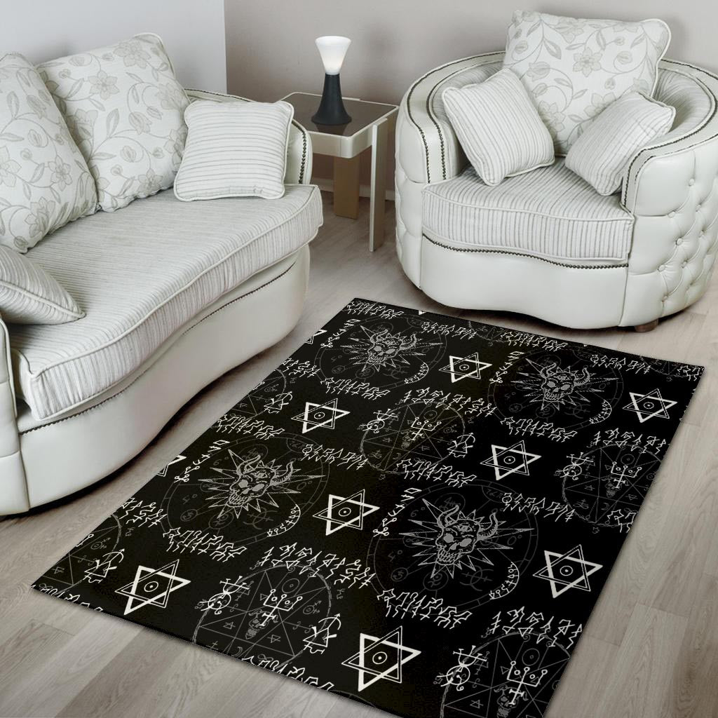 Witch Sign Print Floor Mat-grizzshop