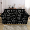 Witch Sign Print Loveseat Cover-grizzshop