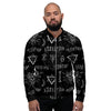 Witch Sign Print Men's Bomber Jacket-grizzshop