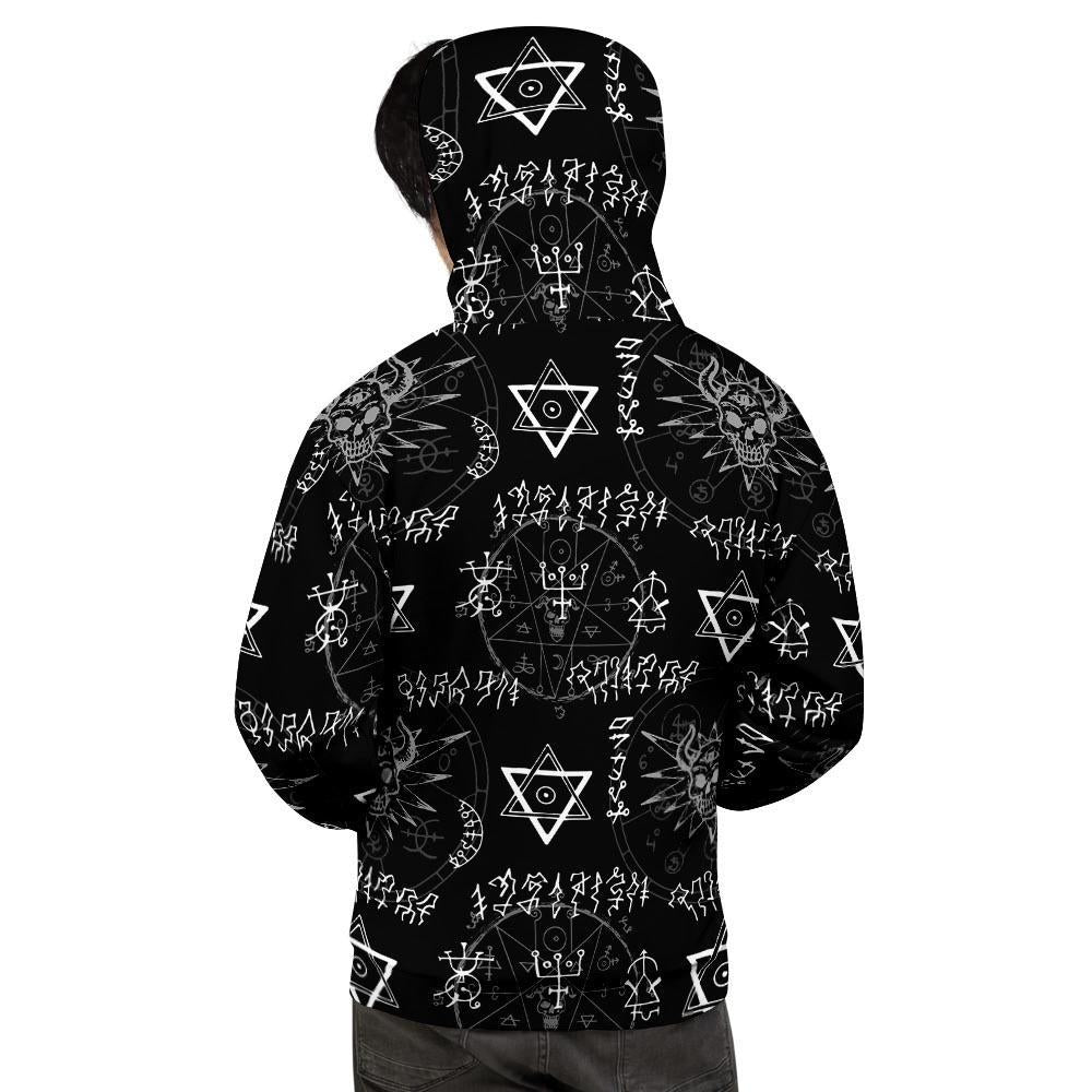 Witch Sign Print Men's Hoodie-grizzshop