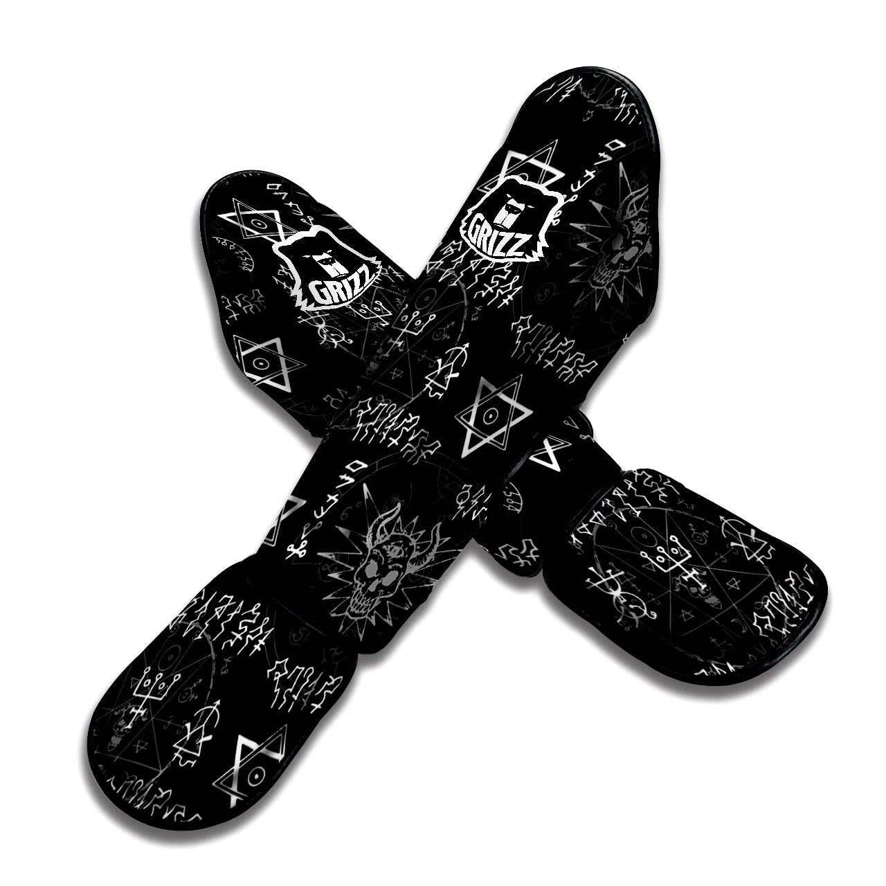 Witch Sign Print Muay Thai Shin Guard-grizzshop