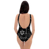 Witch Sign Print One Piece Swimsuite-grizzshop