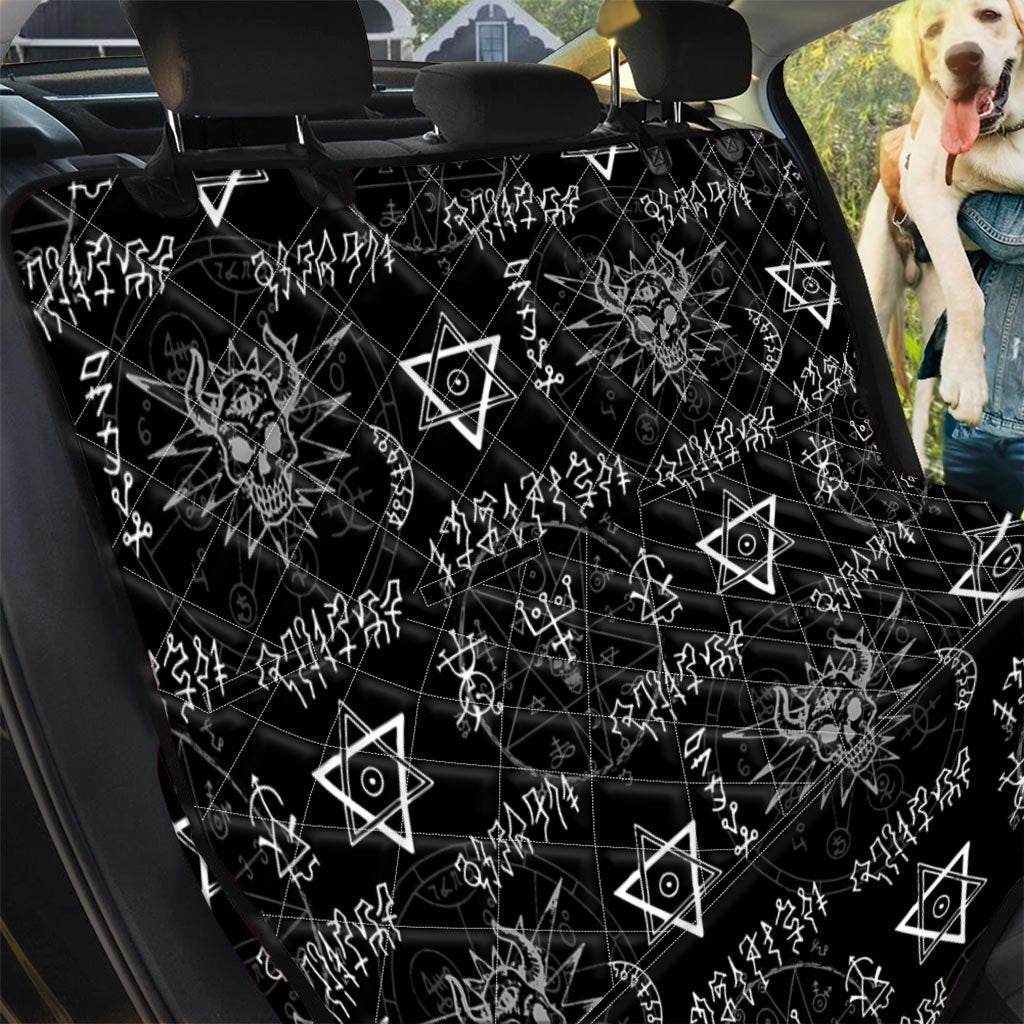 Witch Sign Print Pet Car Seat Cover-grizzshop