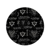 Witch Sign Print Round Rug-grizzshop