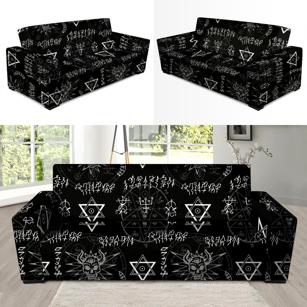 Witch Sign Print Sofa Cover-grizzshop