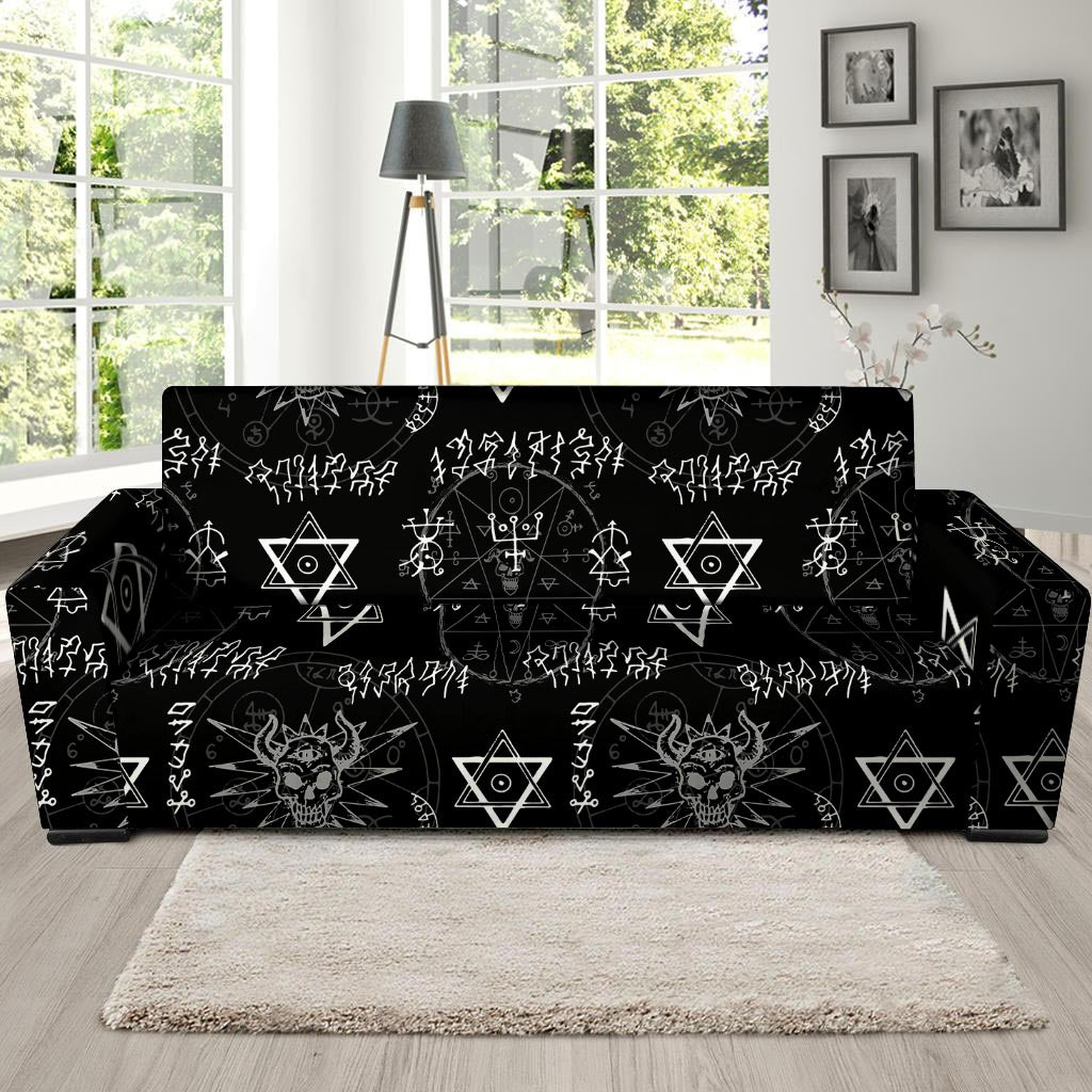 Witch Sign Print Sofa Cover-grizzshop