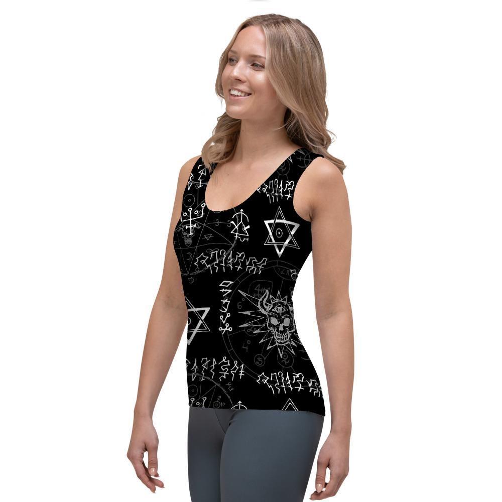 Witch Sign Print Women's Tank Top-grizzshop