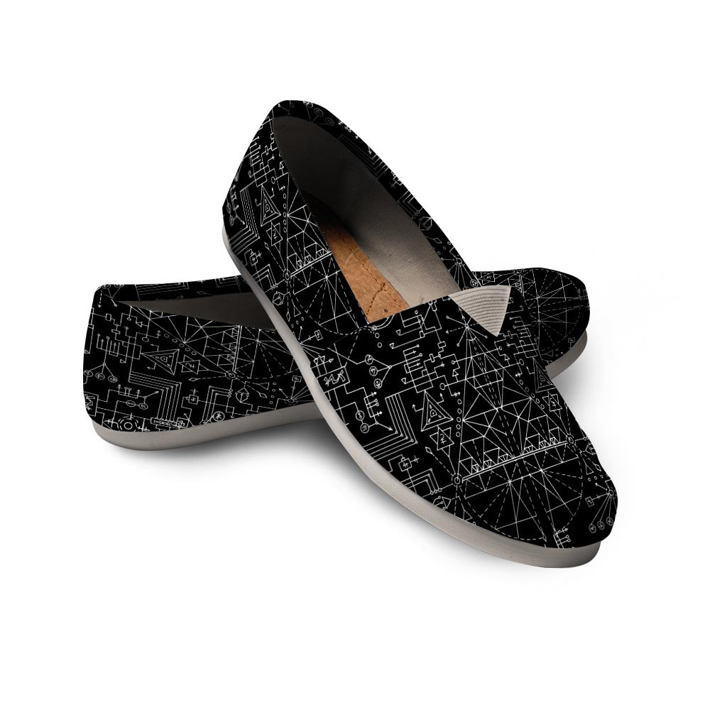 Witch Symbol Gothic Canvas Shoes-grizzshop