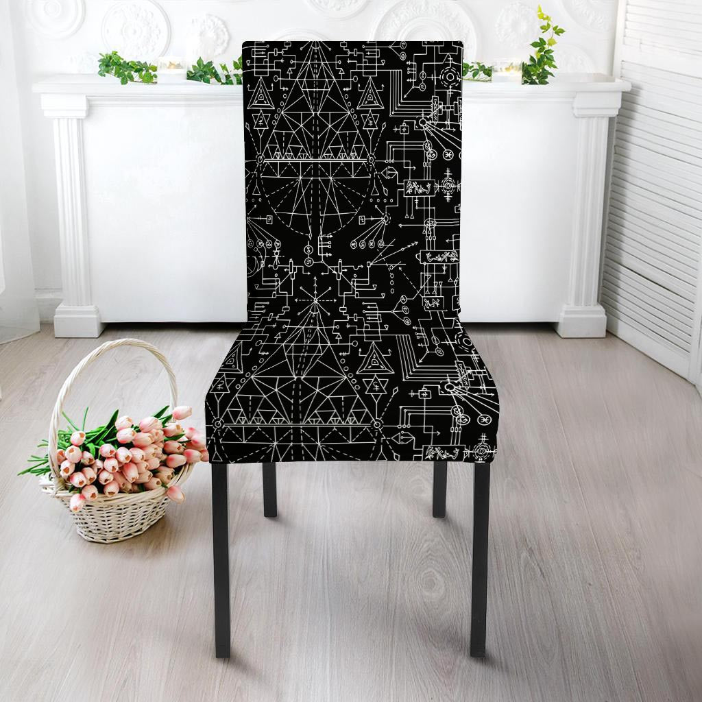 Witch Symbol Gothic Chair Cover-grizzshop
