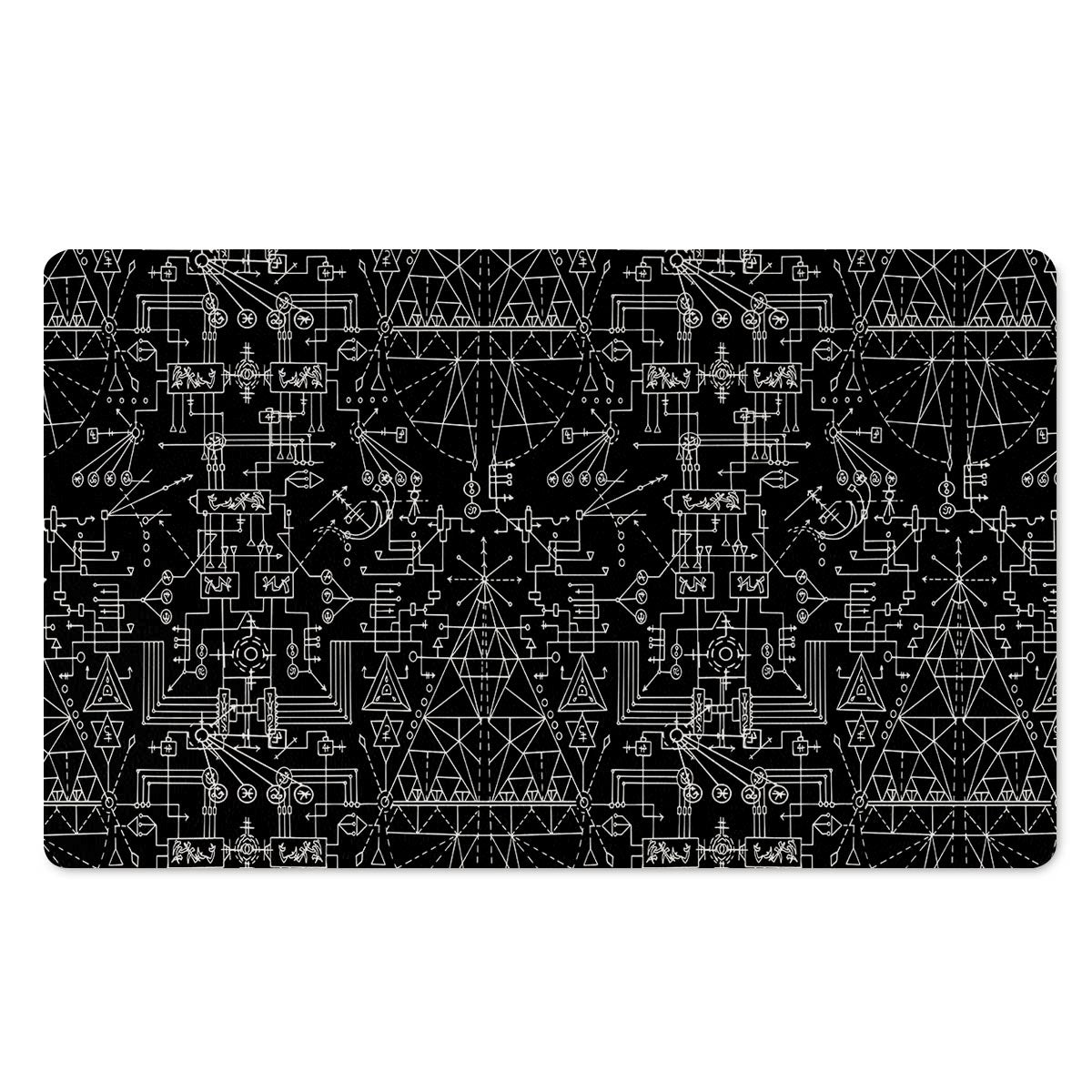 Witch Symbol Gothic Door Mat-grizzshop