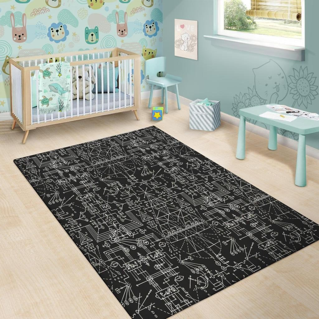 Witch Symbol Gothic Floor Mat-grizzshop