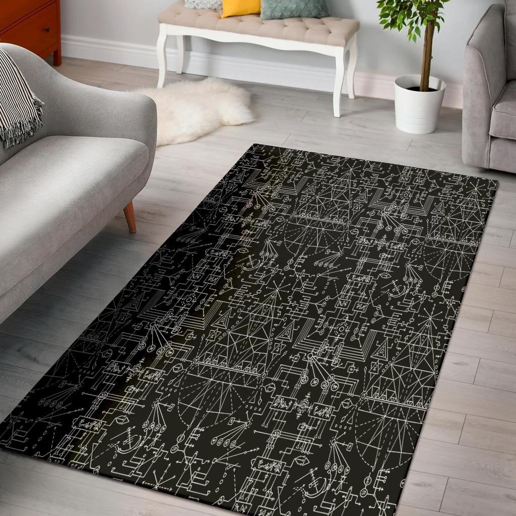 Witch Symbol Gothic Floor Mat-grizzshop