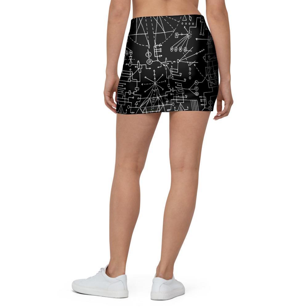 Witch Symbol Gothic Mini Skirt-grizzshop