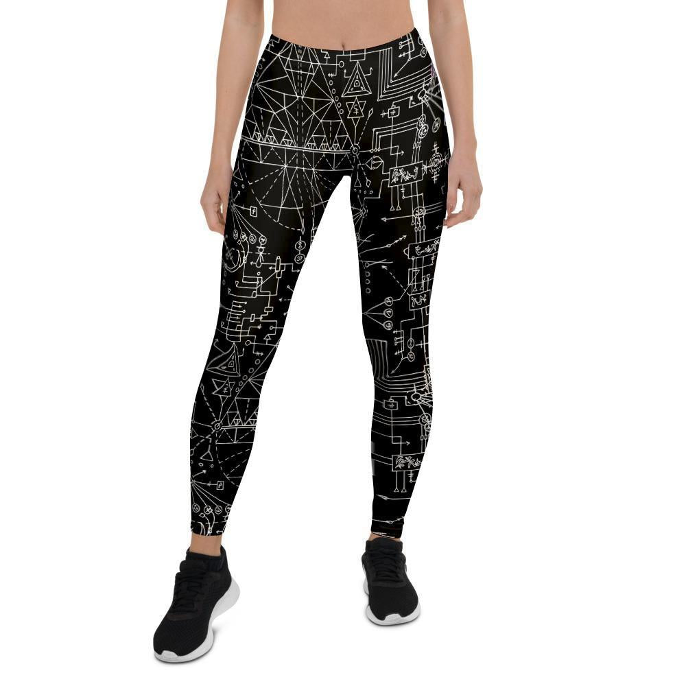 Witch Symbol Gothic Women's Leggings-grizzshop